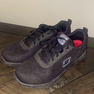 Skechers work shoes skid resistant with memory foam soles